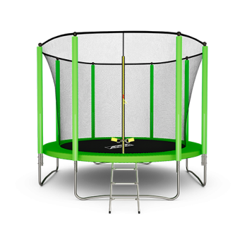 Батут ARLAND 12FT с внутренней страховочной сеткой и лестницей Light green - V-SPORT Тренажеры УЗСИ ARMSSPORT