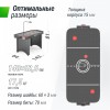 Игровой стол UNIX Line Аэрохоккей (142х64 cм) Black GTH142X64EBK - V-SPORT Тренажеры УЗСИ ARMSSPORT